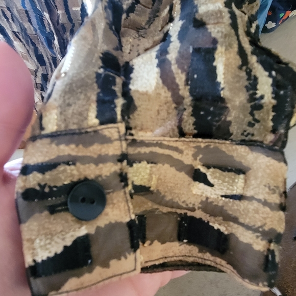 Notations Sheer Collared Button-down Blouse Sz 1X - Picture 5 of 6